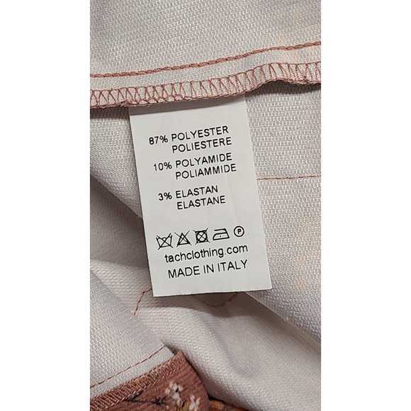 Tach Clothing Womens XS Cordouroy Pants Tie Front Wide Leg Floral Print - Picture 7 of 8